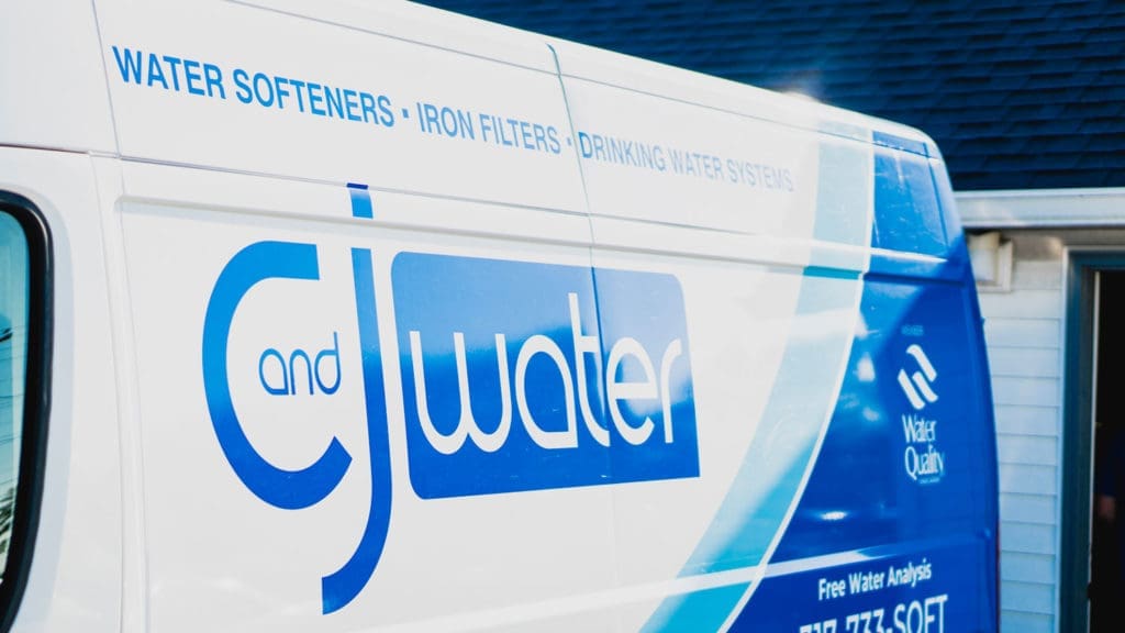 C and J Water Company Van