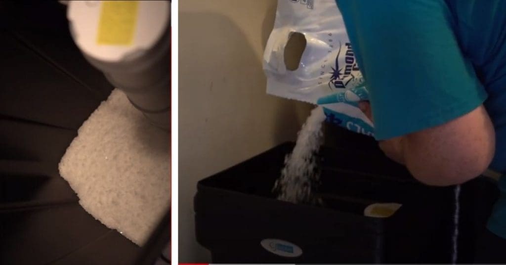 water softener system salt