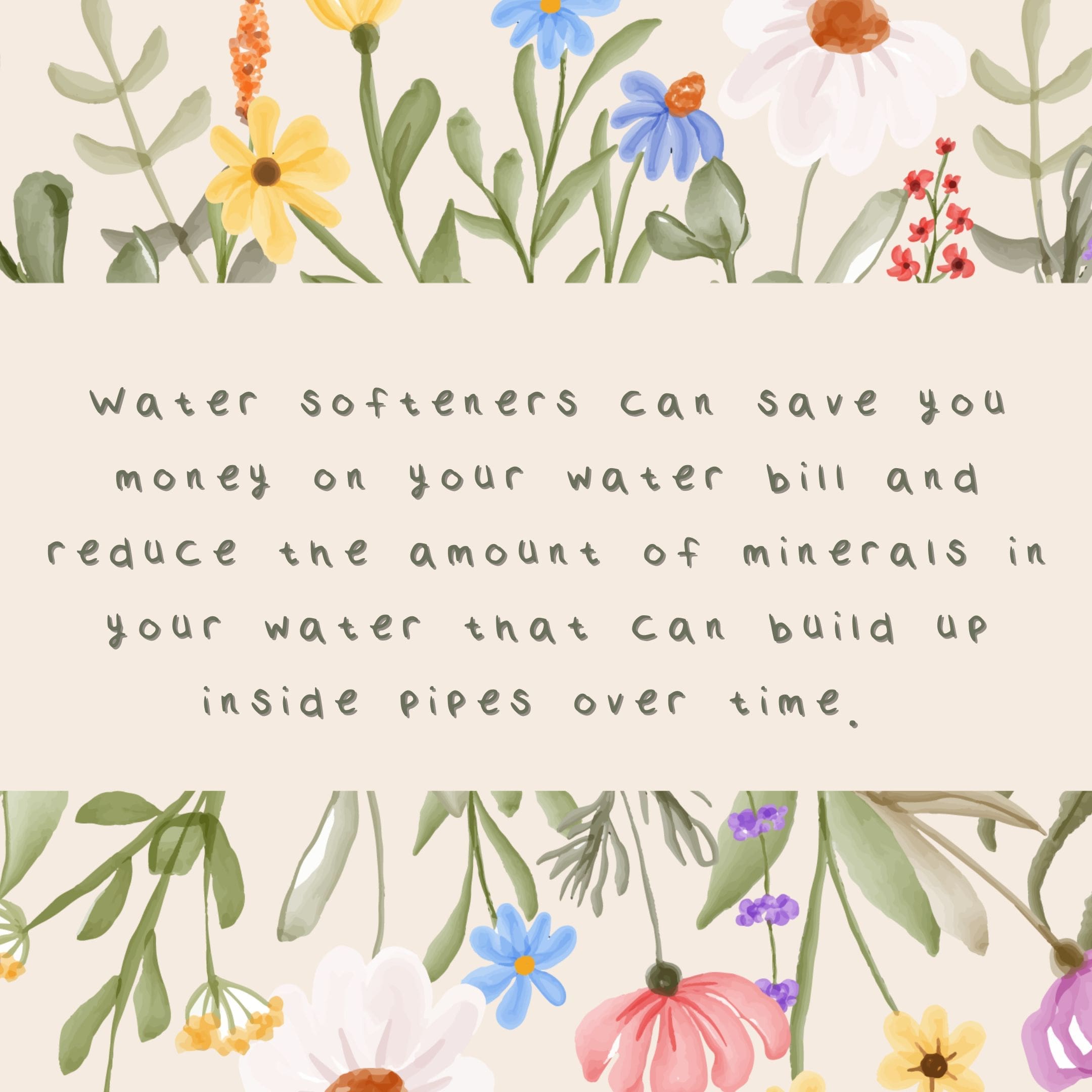 Water softeners can save you money