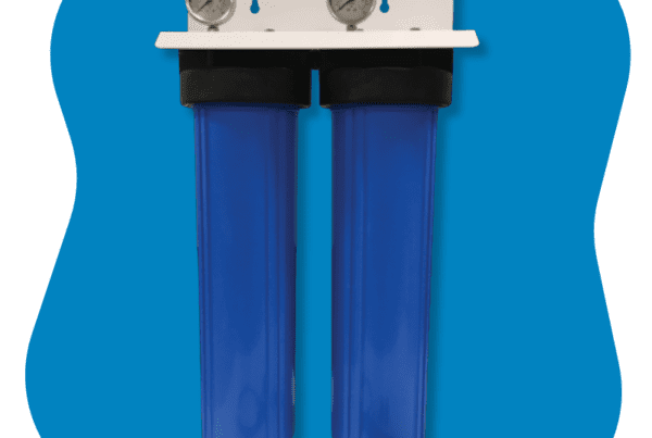 Salt-free water conditioner from C and J Water displayed in a residential setting